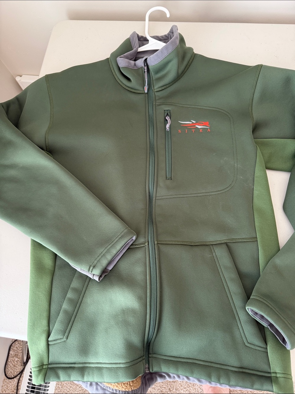 Men's Green Sitka Full-Zip Fleece Jacket 8.9/10 very warm…and comfy!